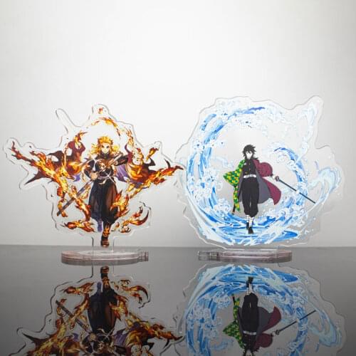 Kimetsu No Yaiba Figure Acrylic Stand Model Demon Slayer Anime Figure Nezuko DIY Plate Desk Decor Standing Sig Collection Gift