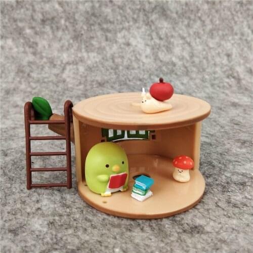 Sumikko Gurashi Collection JP Action Toy Mini Figures Tree Stump Doll House Blind Box 6 Kits/Lot Birthday Gift for Girl Children