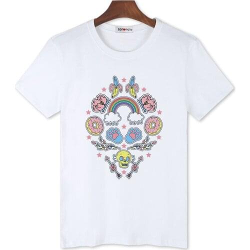 BGtomato colorful skull tshirt men super cool funny tops cheap sale brand new casual t-shirt men original streetwear
