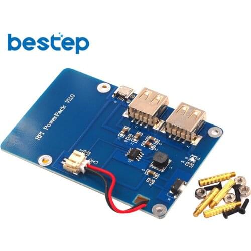 Lithium Battery Pack Expansion Board Power Supply with Switch for Raspberry Pi 3,2 Model B,1 Model B+ Banana Pi