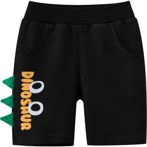 Cute Little Boys Fifth Pants Summer Creative Cartoon Letter Eye Pattern Pirate Shorts Children Casual Clothes