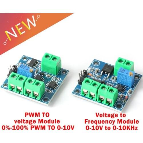 Voltage to PWM PWM to Voltage Converter Module 0-5V 0-10V Digital to Analog Signal Adjustable Converter Power Module