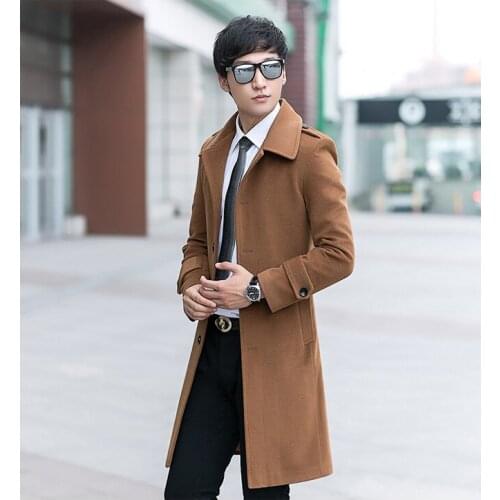 New arrival winter long pattern wool coat 65% overcoat mens high quality fashion luxury plus size XS- 7XL8XL9XL10XL