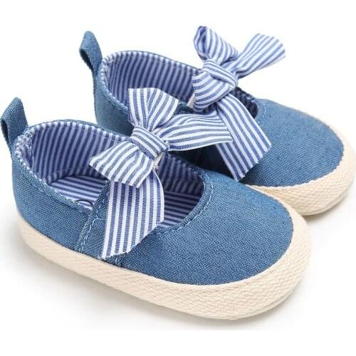 Small Fresh Bow bow Princess baby step shoes Baby Girls Newborn PU Prewalker Kids Toddler Shoes For 0-18M Kids