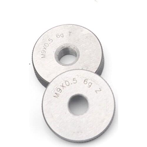 Right hand 6G thread ring gauge set M9 M9X1.25 M9X1 M9X0.75 M9X0.5 T Z GO NOGO Metric Fine screw thread gage gauges