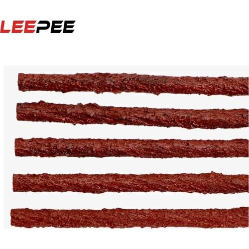 LEEPEE 5 Pcs/Set Car Tire Repair Rubber Strip Block Air Leaking Tubeless Tire Rubber Cement Emergency For Car Truck Motorbike