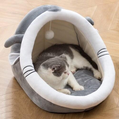 Removable Cat Bed House Kennel Nest Dog Bed Cat Tent Dog Kennel Sofa Bed Cushion Pet Bed Cat House Dog House Cat Mat Kitten Bed