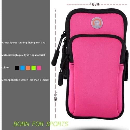 Sports Armband Phone Case For 4-6.5 Inch Running Armband Phone Bags Fitness Gym Arm Band
