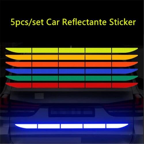 Car Reflective Tape Exterior Warning for Mercedes W203 W204 W205 W211 Benz Cadillac ATS SRX CTSfor Lexus RX RX300 Porsch