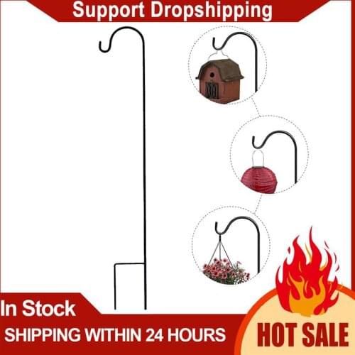 1 Pc Shepherd Hook Practical Durable Stylish Lantern Hook Plant Stand Hanger Plant Hanger for Garden Courtyard Outdoor