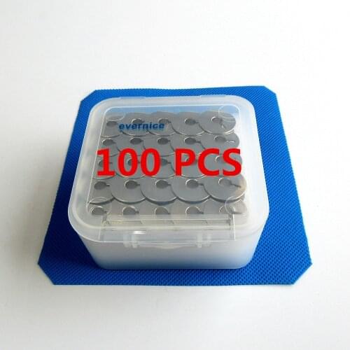 100 Pcs W/ Box Metal Bobbins For Pfaff Select 2.0 2.2 3.0 3.2 4.0 4.2