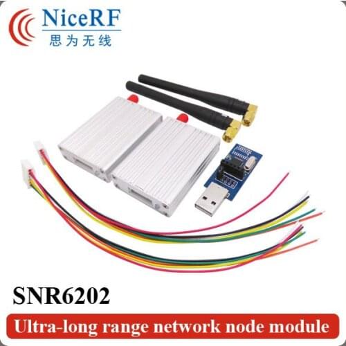 2pcs/pack SNR6202 433MHz TTL Interface Ultra-long Rrange Wireless Network Node Module Use For Telemetry