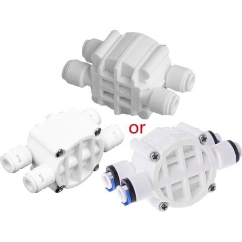 2021 New 4 Way RO Auto Shut-Off Valve Switch 1/4" Water Purifier Reverse Osmosis System