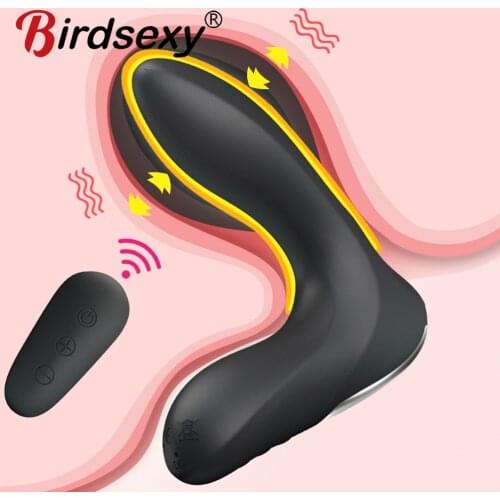 Remote Control Anal Plug Vibrator Tickling Prostate Massager For Men Masturbator Vibrating Dildo Butt Plug Adult Erotic Sex Toys