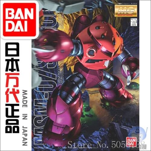 Bandai Gundam Model IN-Stock Assembly 22718 MG 1/100 MSM-07S Z'gok Chars Zaku Gundam ROBOT Figure Anime Toys Figure Gift