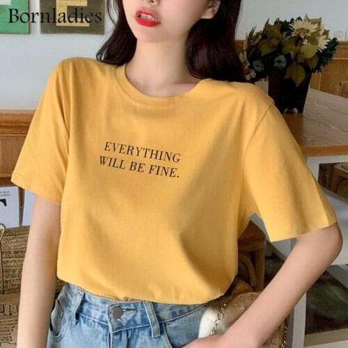 Женские футболки с коротким рукавом Bornladies China At AliExpress