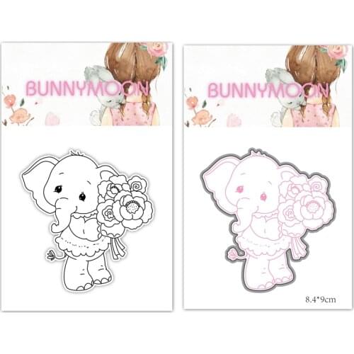 CH 2021 New Arrival Elephant Metal Cutting Dies and stamp For Scrapbooking Practice Hands-on DIY Album Decor Card Craft
