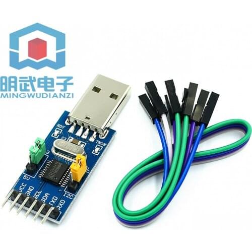 CH341T 2 in 1 module 3.3V 5V USB to I2C IIC UART USB to TTL single-chip serial port downloader