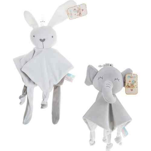 Baby Comforter Blanket Soothing Towel Newborn Security Blankets Soft Bunny Rabbit Doll Baby Toys Handkerchief 0-12 Months
