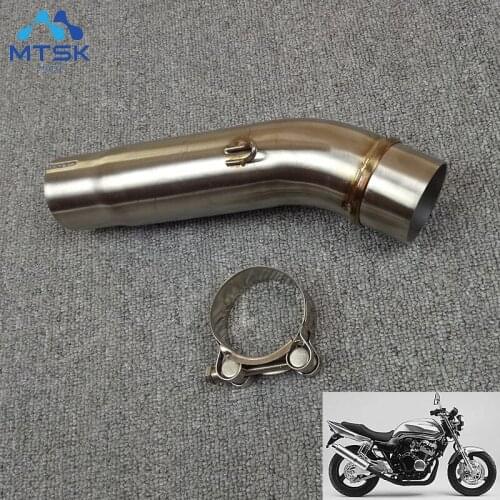 For HONDA CB400 Motorcycle Exhaust Middle Mid Pipe Connection Link CB 400 Slip-On 100% Brand New