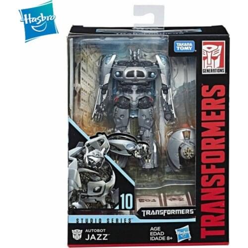 Hasbro Studio Series 14cm Transformers Jazz PVC Car Robot Action Figure Model Toys Childrens Birthday Gifts Collection Model