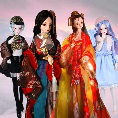 Fortune Days 1/3 bjd 60cm high 34 joint body open brain hand-painted makeup exquisite gift box packaging latest DC Lati