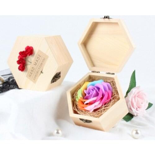 15 Color Creative Eternal Flower Gift Box Artificial Colorful Rose Soap Flowers Send Friends Simulated Peanut Valentines Gift