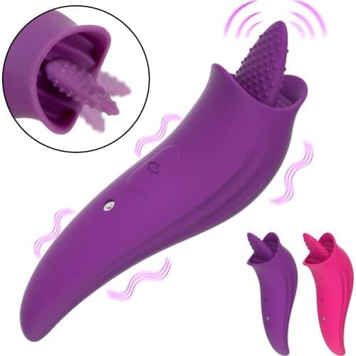 Tongue Licking G Spot Clitoral Stimulator Sex Toy for Women Sex Machines Vaginal Massager 8 Modes
