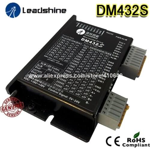 New Leadshine DSP 2 Phse Stepper Motor Drive DM432S Max 36 VDC Suitable for NEMA 15 NEMA 17 NEMA 23 Stepper Motor