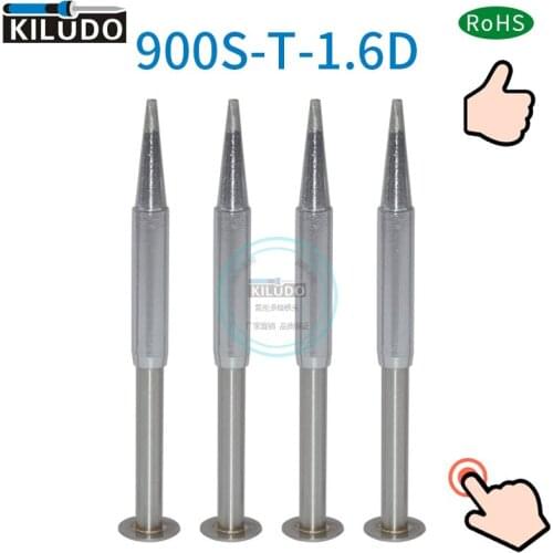 Kiludo 2pcs 900S-T-1.6D soldering Tip for hakko 936 937 Soldering station and Soldering iron