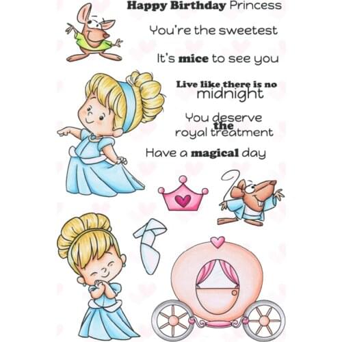 Magical Princess Transparent Clear Silicone Stamp Seal for DIY scrapbooking photo album Decorative clear stamps