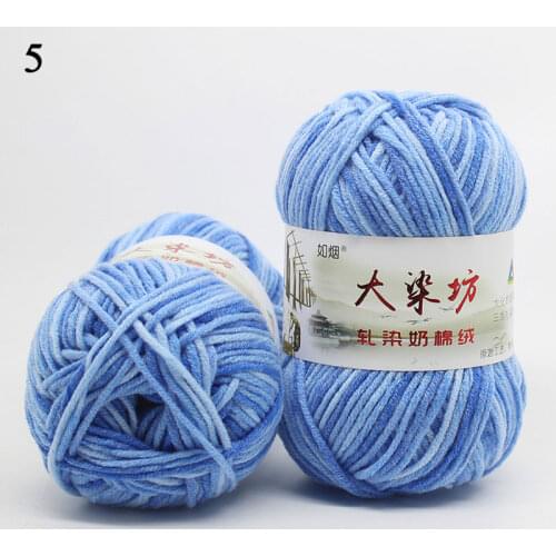 Drop Shipping 5 Shares Long Wool Mink Yarn DIY Hand Knitting For Sweater Scarf Hat Cashmere Blended Yarn пряжа