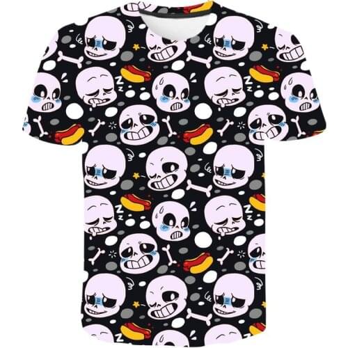 Undertale 3D Printed Shirt Men Women Children Summer Fashion Boy Girl Kids T-shirt Streetwear Short Sleeve Tops Cool Tees