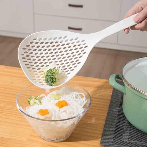 Long Handle Mesh Screen Cooking Tool Multi Purpose 2Colors Nylon High Temperature Resistant Non-slip Kitchen Supplies