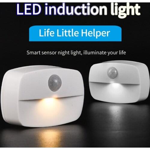 Smart Wireless Led Human Body Induction Lamp Home Bedroom Corridor Cabinet Fashion Battery Automatic Switch Stair Night Light