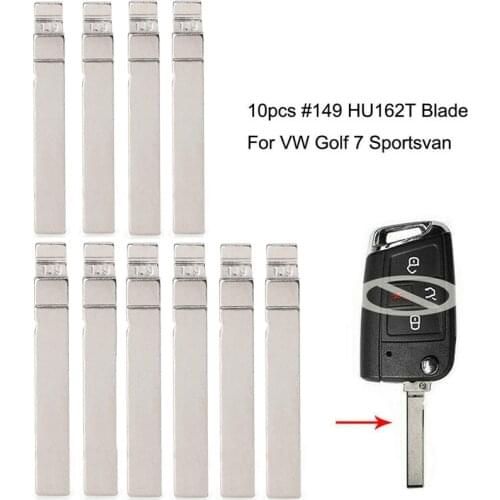 KEYECU 10PCS/Lot HU162T #149 Universal Remote Key Blade for VW MQB