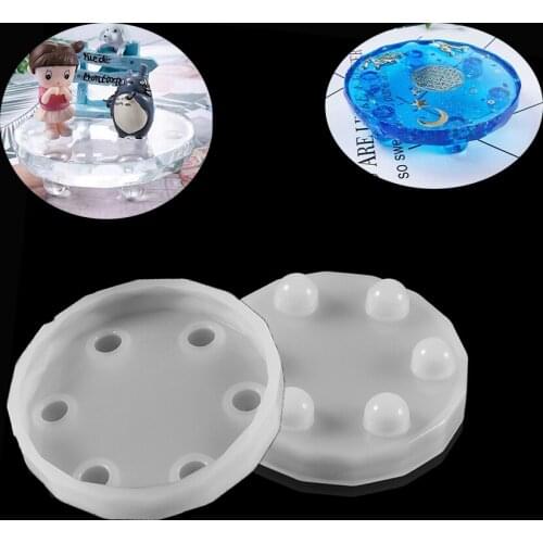 1Pcs Round Irregular Tray Silicone Mold Ball Shape Coaster UV Epoxy Resin Mould for DIY Crafts Jewelry Decoration Making Tools