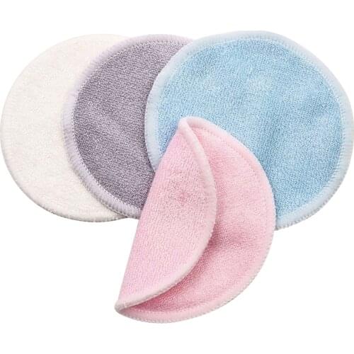 12pcsReusable Cotton Pads Makeup Remover Pads Washable Round Bamboo Make Up Pads Cloth Nursing Pads Skin Care Tool Skin Cleaning