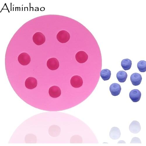 B1016 3D Raspberry Blueberry mold DIY cake Silicone Mold Sugarcraft dessert Candy Chocolate Molds Fondant Cake Decorating Tools