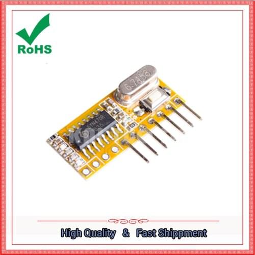 5V learning 433MHZ wireless remote control receiver module 433 MHZ 4 receiver RXC6 superheterodyne learning type 433M board