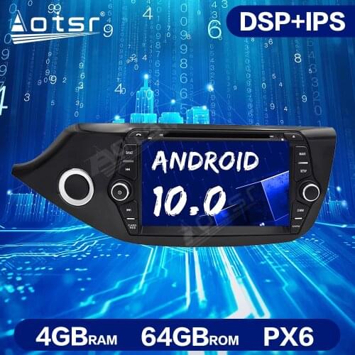 Android 10.0 4GB+64GB Car DVD Player GPS Navigation For Kia Ceed 2013-2017 Car Radio Audio Auto Stereo Multimedia Head Unit ISP