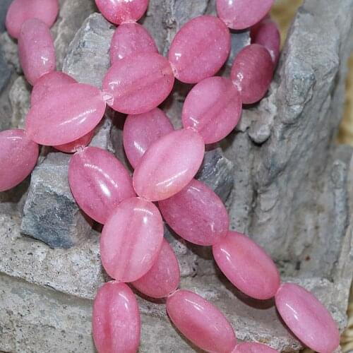 Free shipping pink rhodochrosite 13*18mm fashion oval shape fit diy necklace/bracelet loose beads for jewelry making 15inch B324