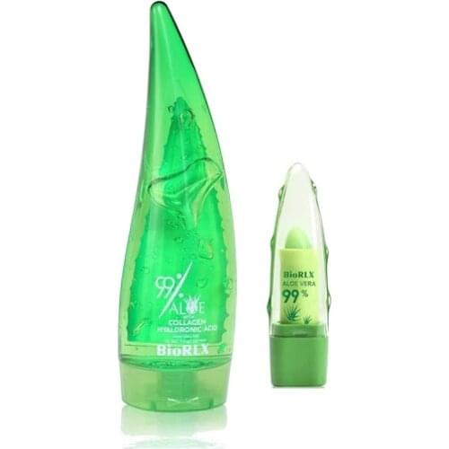Biorlx Collagen Hyaluronic Acid Aloe Vera GEL 80 ML + Lip Balm 393593793