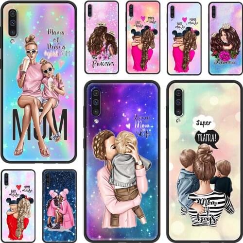 Case for Samsung Galaxy A21S A51 A71 A50 A70 A12 A02S A10 A10S A20E A40 A20 A30 Phone Soft Shockproof Coque Baby Mom Girl