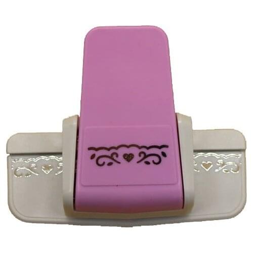 DIY Scrapbooking Pink Bump Silk Lace Kok Embossers Printing Card Cutter Shaper Embossing Machine Punch Scrapbooking Kids Craft