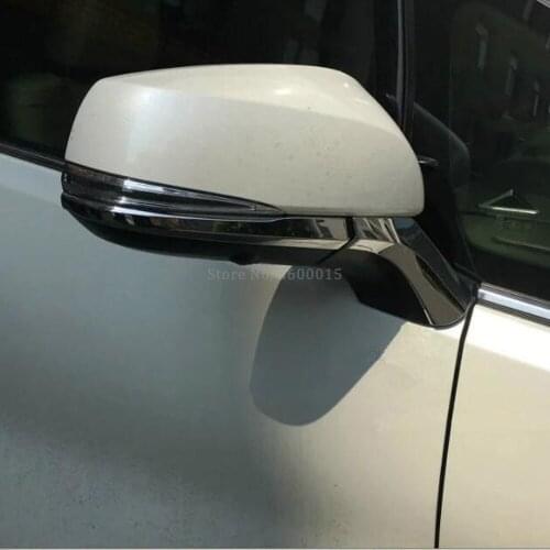 For Toyota Alphard Vellfire 2016-2018 2019 Chrome Rearview Side View Door Mirror Strip Decorative Trim Exterior Car Accessories