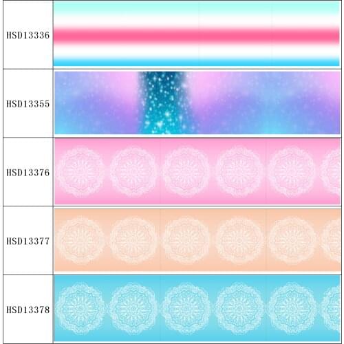 HSDRibbon free shipping 3" 75mm heat transfer printed hsd-design series Grosgrain Ribbon 50Yards/Roll