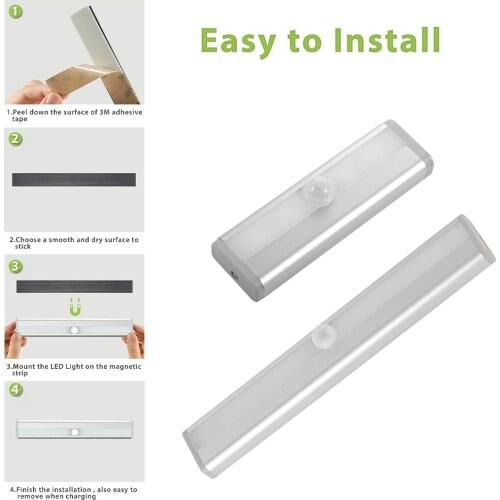 Human Body Induction Wireless LED Night Lights Bedroom Decor Light Wall Decorative Lamp Staircase Closet Room Aisle Lighting