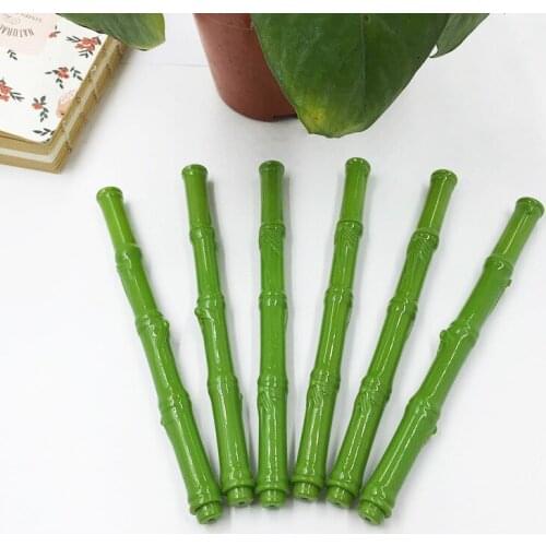 Kawaii Bamboo-shaped Gel Pen Signature Pen Creative Cute Neutral Pen Student Learning Stationery Pen School Office Supplies
