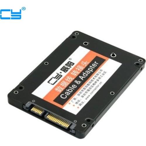 Mini PCI-E mSATA SSD to 2.5" SATA Hard Disk Enclosure Case Converter Adapter Blacm Color